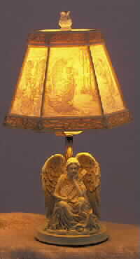 Angel With Cherub Lamp