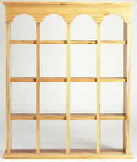 16 Compartment Wood Wall Curio