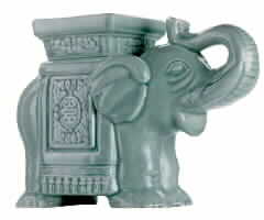 Porcelain Elephant Plant Stand