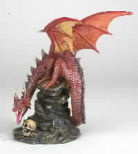 Dragon On Rock Sculpture