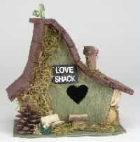 Wood Love Shack Birdhouse 