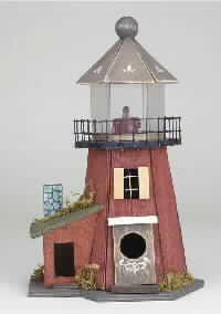 Wood Lighthouse Birdhouse