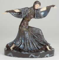 Art Deco Lady Dancer Statue
