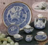 10 pc Porcelain Tea Set Oriental