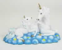 Unicorn Mother & Young Figurine